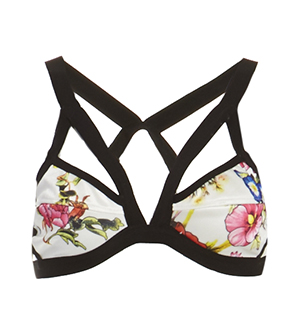 Floral Print Strappy Bralette