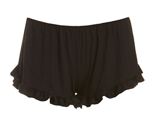 Ruffled Hem Knit Shorts