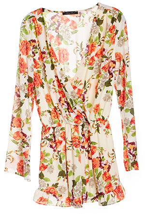 Floral Wrap Romper