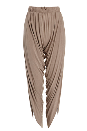 Draped Harem Split Pants