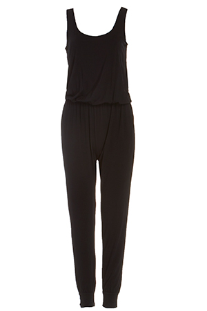 Classic Knit Jumpsuit in Black | DAILYLOOK