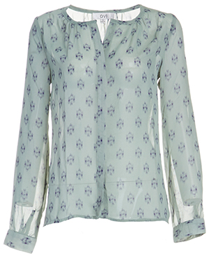 Gauzy Ikat Printed Blouse