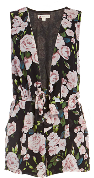 Plunging Floral Romper