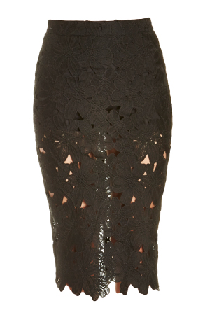 DAILYLOOK Venise Lace Pencil Skirt
