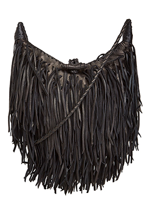 En Shalla Medium Moon Fringe Purse