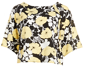Boxy Floral Print Top