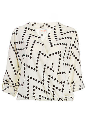 Diamond Print Blouse