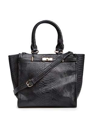 Reptile Embossed Work Tote