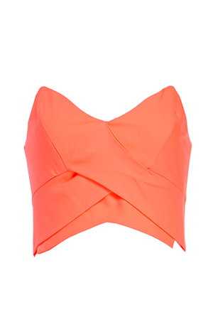 Structured Crisscross Crop Top