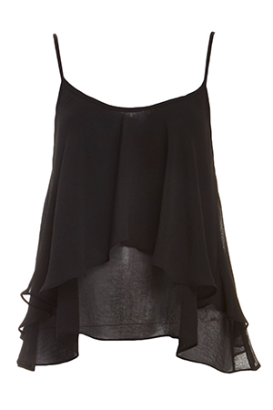 Show Me Your Mumu Jodi Rae Ruffle Tank in Black | DAILYLOOK