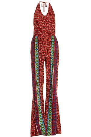 RAGA Printed Halter Jumpsuit