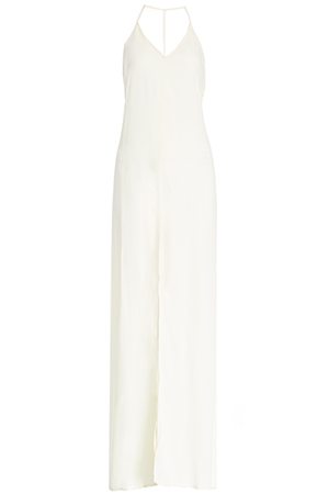 Glamorous Silk Halter Maxi Dress