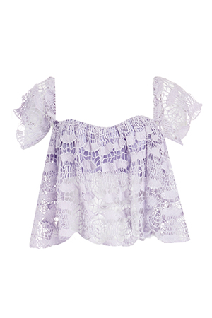 Boxy Crochet Lace Top