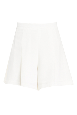 Pleated High Waist Shorts