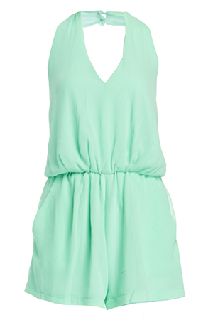 DAILYLOOK Halter Top Romper