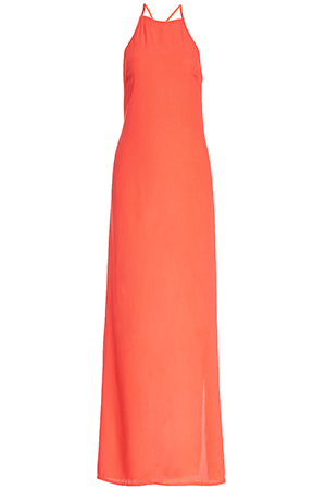 Glamorous Cross Back Maxi Dress in Coral | DAILYLOOK