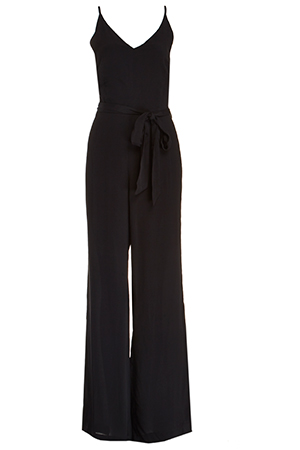 Glamorous Tie Waist Silk Blend Jumpsuit