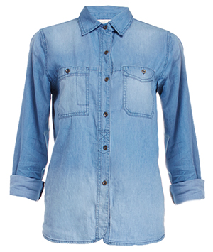 Classic Long Sleeve Chambray Shirt