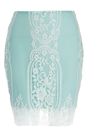 For Love & Lemons Wild Flower Lace Skirt