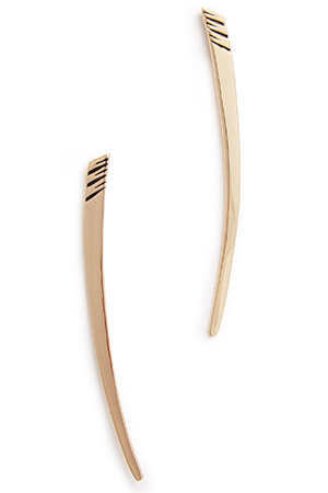 Jenny Bird Long Horn Tusk Earrings