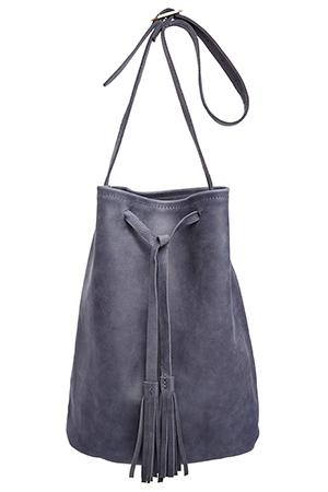 Jesslyn Blake Leather Bucket Bag