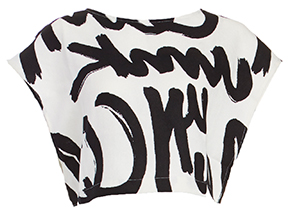 Graffiti Poncho Top