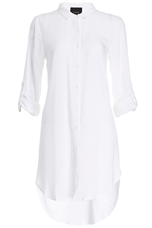 Classic Woven Button Down Tunic