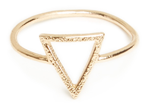 DAILYLOOK Geometric Triangle Ring