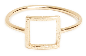 DAILYLOOK Geometric Square Ring