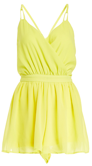 DAILYLOOK Vibrant Chiffon Romper