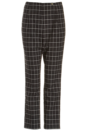 Harlyn Plaid Peg Leg Trouser