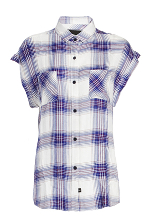 Rails Britt Denim Short Sleeve Button Down Shirt