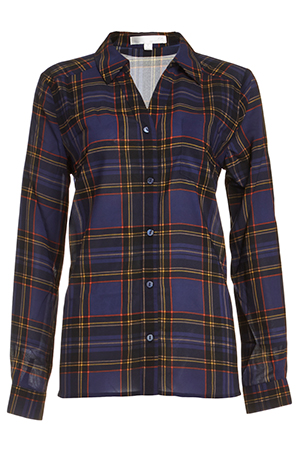 J.O.A. Classic Plaid Sheer Shirt