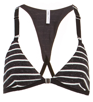 One Teaspoon Black Lion Striped Bralette
