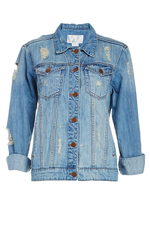 Achro Distressed Denim Boyfriend Jacket