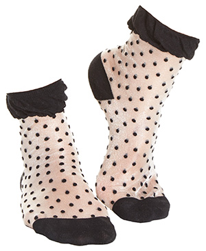 Fuzzy Polka Dot Socks