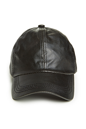 DAILYLOOK Vegan Leather Baseball Cap