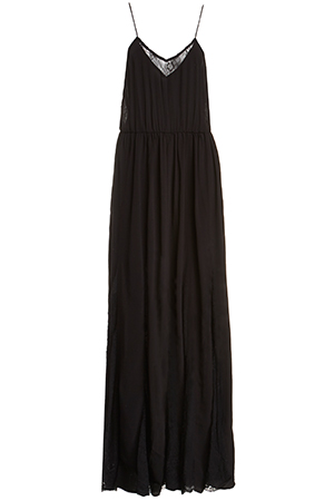BARDOT Charlotte Lace Maxi Dress in Black | DAILYLOOK