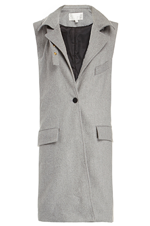 J.O.A. Woolen Sleeveless Coat