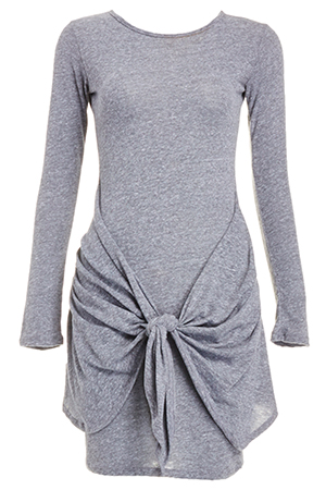 De Lacy Drew Modal Dress in Grey | DAILYLOOK