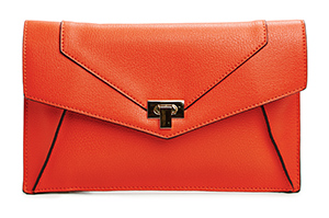 Du Bois Structured Vegan Leather Envelope Clutch