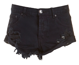 One Teaspoon Fox Bandit Denim Shorts