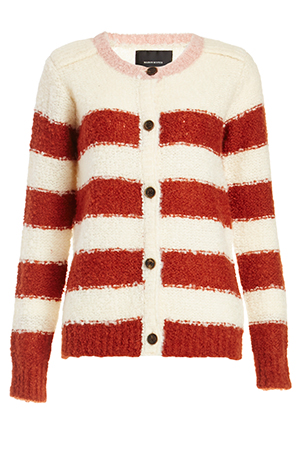 Maison Scotch Boucle Knitted Cardigan