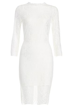 For Love & Lemons Rosette Lace Dress