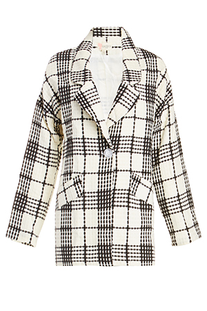 Charlotte Plaid Cocoon Coat