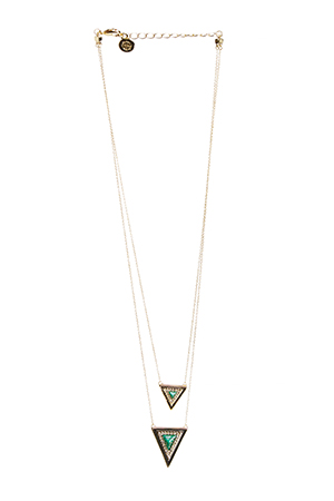 House of Harlow 1960 Teepee Triangle Necklace