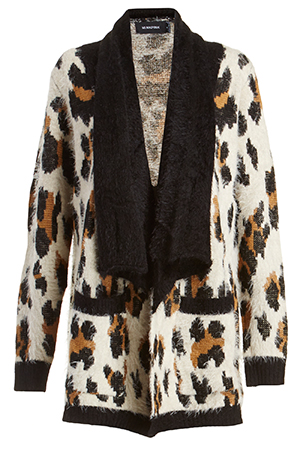 MINKPINK Wild Jungle Fuzzy Knit Cardi