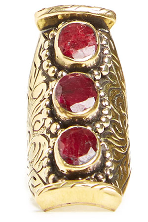 Natalie B 3 Stone Bliss Saddle Ring