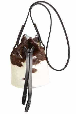 CHC Cowhide Bucket Bag