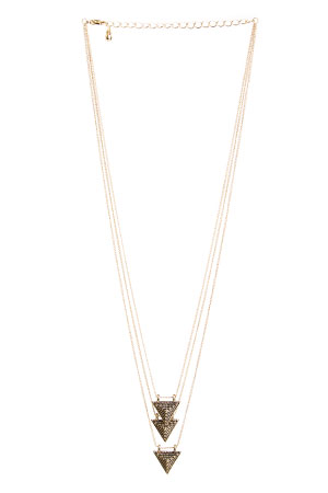 DAILYLOOK Tiered Pyramid Pendant Necklace